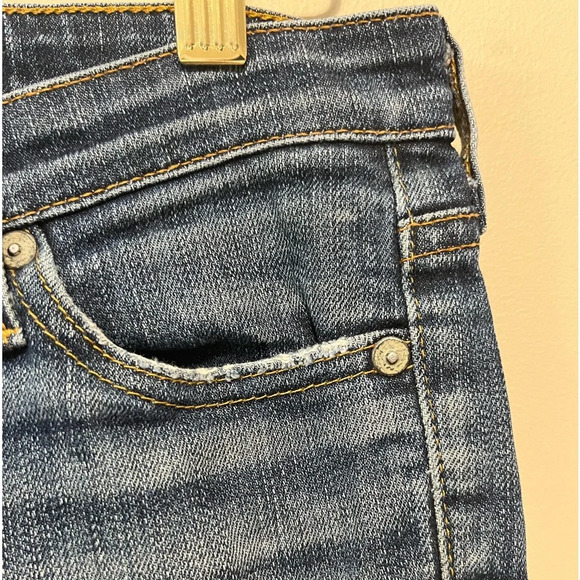 AG ADRIANO GOLDSCHMIED VINTAGE SUPER SKINNY RIPPED JEANS SIZE 24R - Picture 5 of 13